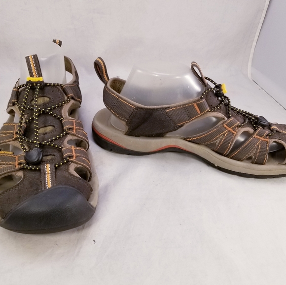 KEEN WATERPROOF MAN OUTDOOR SANDALS CLOSE TOE BROWN SIZE US 10 EUR 43 - Picture 5 of 9